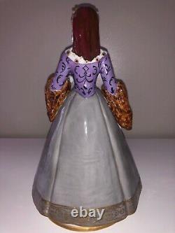 Vintage Porcelain German Sitzendorf Queen Lady Woman Figurine Figure