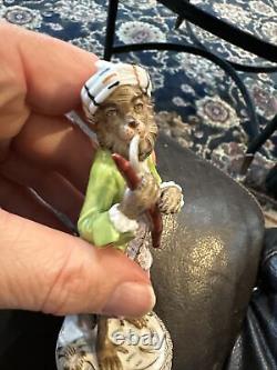 Vintage Porcelain Monkey Band Rare Quality Player Figurine Cute Great Gift Flute