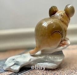 Vintage Porcelain Mouse Goebel Signed Figurine Germany Decor Art Rare Old 20th