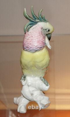 Vintage Porcelain Parrot Original KARL ENS Stamped East Germany