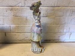 Vintage Possibly Antique Victorian Man and Woman Bisque Pair of Figurines