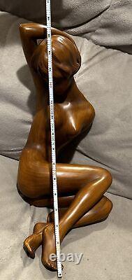 Vintage RS Raumschmuck Wood Nude Lady Figurine #1282 15 W. Germany MINT