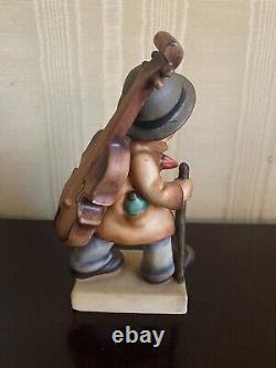 Vintage Rare Hummel Figurine, Geobel boy hiking LITTLE CELLIST #89/1. TMK1