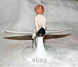 Vintage Rosenthal A. Caasmann Ground Fairy Riding on a Dragonfly Figurine