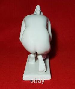 Vintage Rosenthal Erns Wenck Signed Nude Woman Drinking Figurine 752/1 Germany