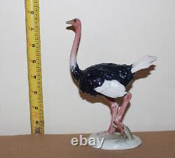 Vintage Rosenthal Porcelain Figurine Ostrich 5312 Classic Rose Collection 7.4