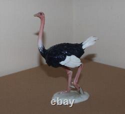 Vintage Rosenthal Porcelain Figurine Ostrich 5312 Classic Rose Collection 7.4