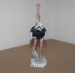 Vintage Rosenthal Porcelain Figurine Ostrich 5312 Classic Rose Collection 7.4