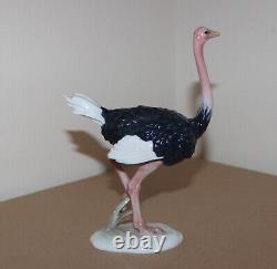 Vintage Rosenthal Porcelain Figurine Ostrich 5312 Classic Rose Collection 7.4