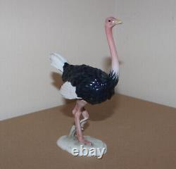 Vintage Rosenthal Porcelain Figurine Ostrich 5312 Classic Rose Collection 7.4