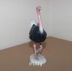 Vintage Rosenthal Porcelain Figurine Ostrich 5312 Classic Rose Collection 7.4