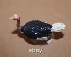 Vintage Rosenthal Porcelain Figurine Ostrich 5312 Classic Rose Collection 7.4