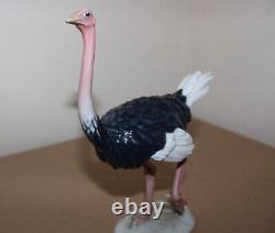 Vintage Rosenthal Porcelain Figurine Ostrich 5312 Classic Rose Collection 7.4