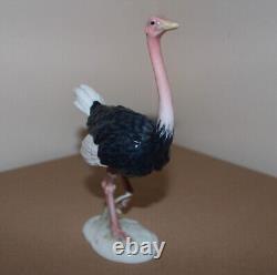 Vintage Rosenthal Porcelain Figurine Ostrich 5312 Classic Rose Collection 7.4