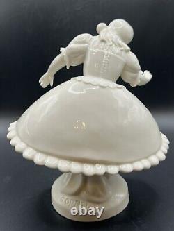 Vintage Schwarzburger Germany Girl Porcelain Figurine Signed by G. Opell MINT