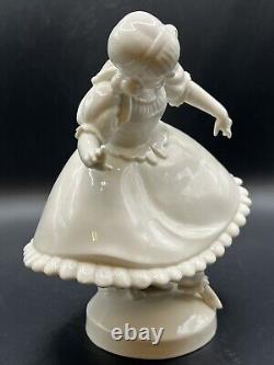 Vintage Schwarzburger Germany Girl Porcelain Figurine Signed by G. Opell MINT