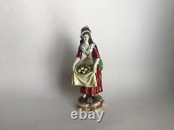 Vintage Sitzendorf Germany Porcelain Figurine Lady withApple