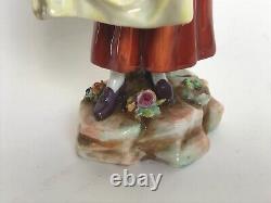 Vintage Sitzendorf Germany Porcelain Figurine Lady withApple