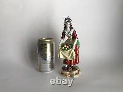 Vintage Sitzendorf Germany Porcelain Figurine Lady withApple