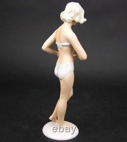Vintage Unterweissbach German Porcelain Figurine BATHING BEAUTY, K. Steiner 9319