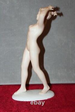 Vintage Wallendorf Figurine Nude Woman Porcelain Germany Marked 1764