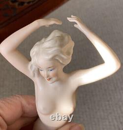 Vintage Wallendorf Figurine Nude Woman Porcelain Germany Marked 1764/1539