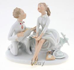 Vintage Wallendorf Figurine Young Pair with Guitar