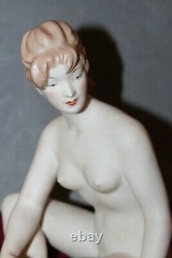 Vintage Wallendorf Nude Woman Figurine 6.5 Porcelain Figure Germany Marked 1764