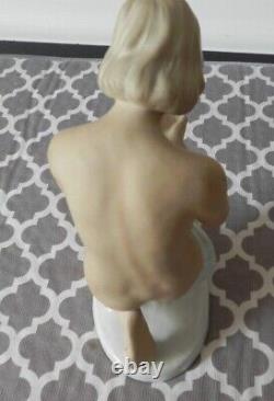 Vintage Wallendorf Nude Woman Figurine Porcelain Figure Germany Marked 1764