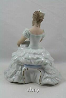 Vintage Wallendorf Porcelain Seated Ballerina Figurine, Made in Germany