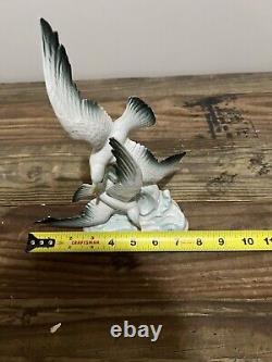 Vintage Wilhelm Rittirsch WR Dresden Germany Porcelain Flying Seagulls Figurine