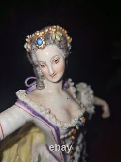 Volkstedt Lace Porcelain Figurine