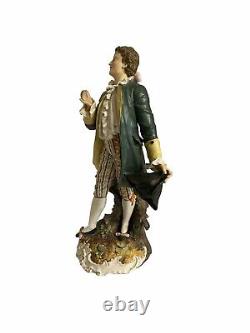 Volkstedt Rudolstadt German Figurine circa late 19th Century Gallant Young Man