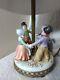 Vtg Dresden Ring Around Rosie Porcelain Figurine Lamp 4 Kids A/o Ormalu Decor