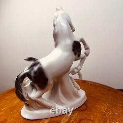 Vtg Fasold Stauch Wallendorf Horse Porcelain Figurine Germany Mare Foal Rare