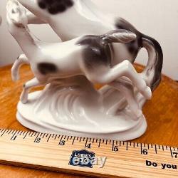 Vtg Fasold Stauch Wallendorf Horse Porcelain Figurine Germany Mare Foal Rare