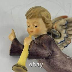 Vtg Goebel Hummel Nativity Flying Angel Figurine West Germany Trumpet withBox