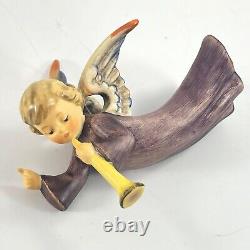 Vtg Goebel Hummel Nativity Flying Angel Figurine West Germany Trumpet withBox