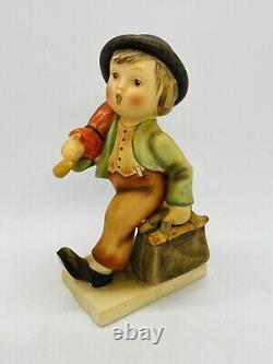 Vtg Goebel Hummel The Merry Wanderer Figurine US Zone 11/0 Germany 5 Old Mark