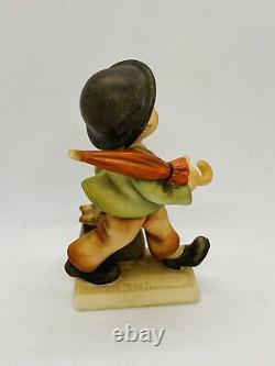 Vtg Goebel Hummel The Merry Wanderer Figurine US Zone 11/0 Germany 5 Old Mark