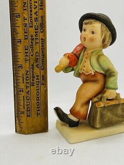 Vtg Goebel Hummel The Merry Wanderer Figurine US Zone 11/0 Germany 5 Old Mark