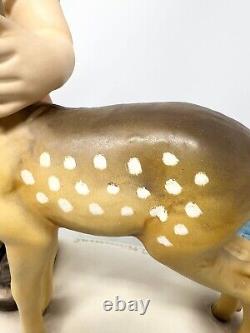 Vtg Goebel M. I. Hummel Girl Deer Friends Figurine 136/v Tmk6 11 Rare Signed