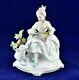 Wallendorf Porcelain Figurine Lady Withlamb Germany Vintage Excellent Rare