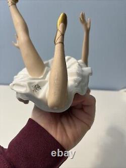 WALLENDORF SHAUBACH KUNST Germany Vintage Porcelain Ballerina Figure Swan Lake