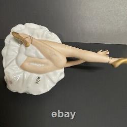 Wallendorf Vintage German Porcelain Swan Ballerina Figurine