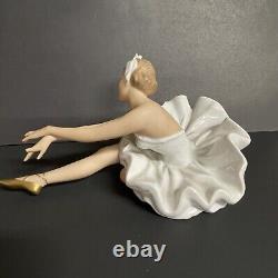 Wallendorf Vintage German Porcelain Swan Ballerina Figurine