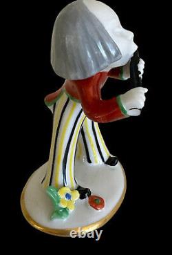 Walter Bosse for Metzler Ortloff Flute Player Musician Figurine Art Deco